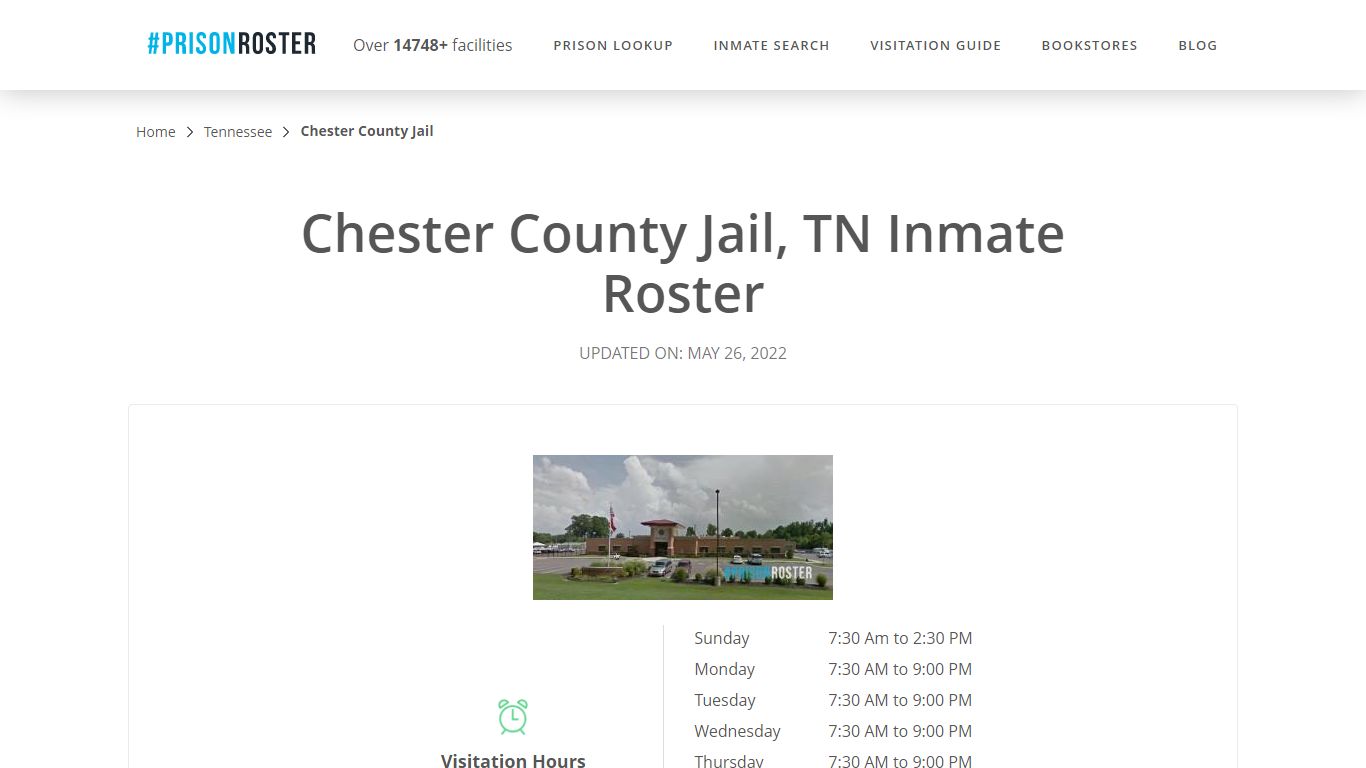 Chester County Jail, TN Inmate Roster